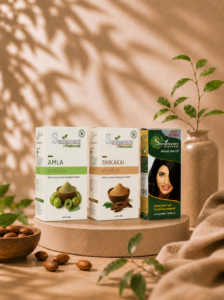 Sanjeevani Natural Amla Powder + Shikakai Powder + Hair Oil Combo