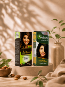 Sanjeevani Natural Brown Hair Creme + Hair Oil Combo