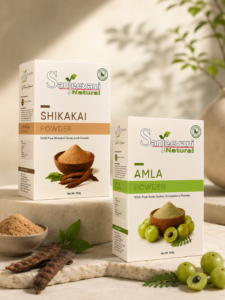 Sanjeevani Natural Shikakai Powder + Amla Powder Combo