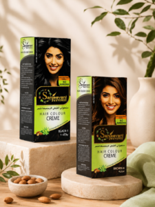 Sanjeevani Natural Black + Brown Hair Creme Combo