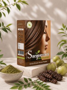 Sanjeevani Natural Herbal Brown Henna Powder
