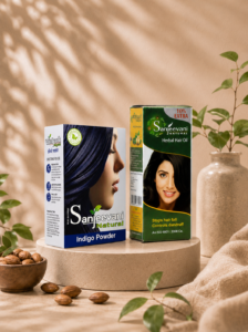 Sanjeevani Natural Indigo Powder + Hair Oil Combo