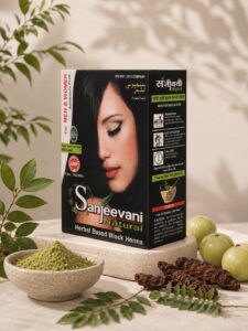 Sanjeevani Natural Herbal Based Black Henna Powder