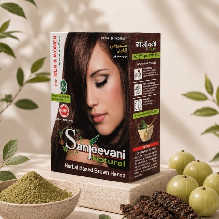 Sanjeevani Natural Herbal Based Brown Henna Powder