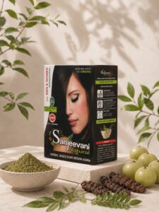 Sanjeevani Natural Herbal Based Dark Brown Henna Powder
